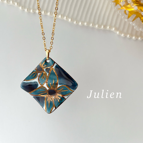 七宝焼き　アクセサリー　バッジ　ネックレス　ハンドメイド 七宝焼き アクセサリー バッジ ネックレス ハンドメイド 七宝焼き