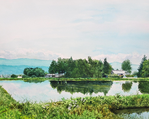 印象派風 水彩画 風景画27✖️24 印象派風 水彩画 風景画27✖️24 印象派風 水彩画 風景画27✖️24