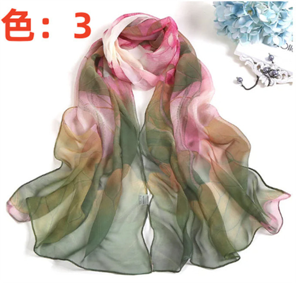日焼け止め 夏のスカーフ 女性のための高級ブランドのスカーフ,しっかりしたシルクとリネンのスカーフ,夏のスカーフ,バンダ 6枚目の画像
