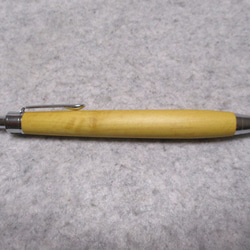 御蔵島柘植　縮み杢　椿油仕上げ　木軸ボールペン(シャープペンシル) 4枚目の画像