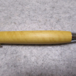 御蔵島柘植　縮み杢　椿油仕上げ　木軸ボールペン(シャープペンシル) 7枚目の画像