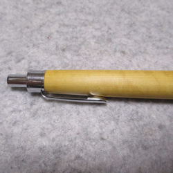 御蔵島柘植　縮み杢　椿油仕上げ　木軸ボールペン(シャープペンシル) 6枚目の画像