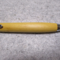 御蔵島柘植　縮み杢　椿油仕上げ　木軸ボールペン(シャープペンシル) 5枚目の画像