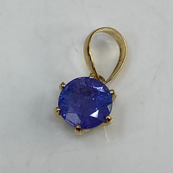 k18YG AU750 18金 天然タンザナイト　0.87ct 3枚目の画像