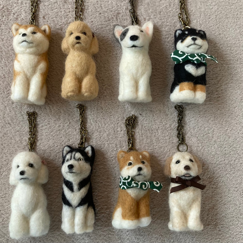 ハンドメイド 羊毛フェルト 犬 ハスキー - メルカリ