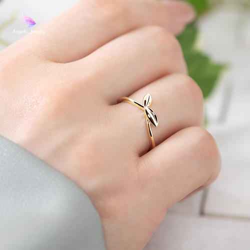 ふたばのリング 指輪・リング Angelic Jewelry 通販 17649489｜Creema