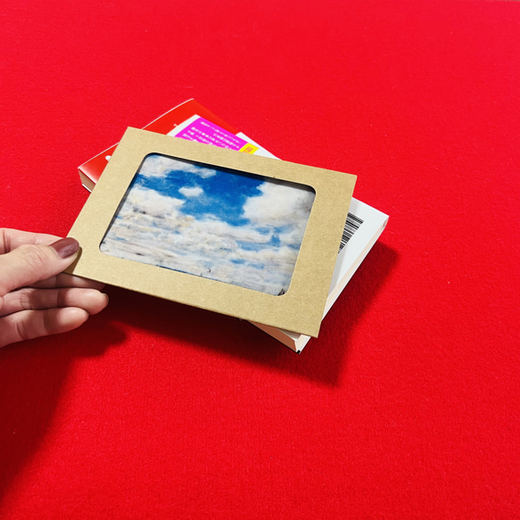 世界の名画　透明栞　ブーダン【大空と海】　空の絵 7枚目の画像