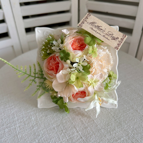 ナチュラルスワッグラナンキュラス ミモザかすみ草母の日母の日ギフト