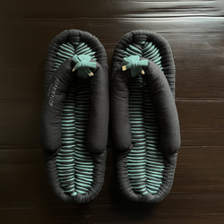 布ぞうり FLIP TEE FLOP】26cm 布ぞうり スポーティー グレー メンズ【No.254