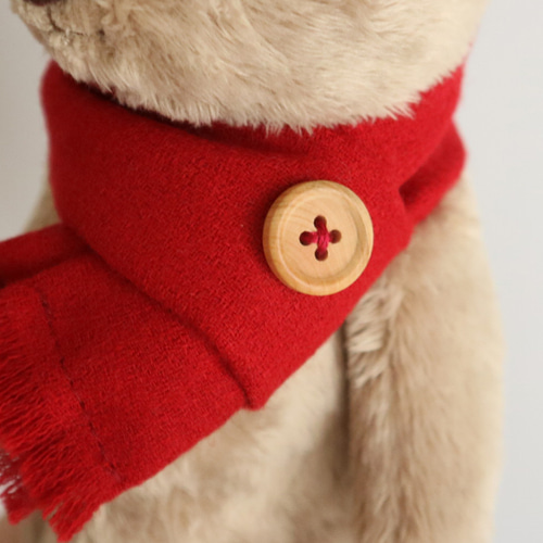 あちゃちゅむ ツインベア ファーポーチ 黒 クマ ぬいぐるみポーチ