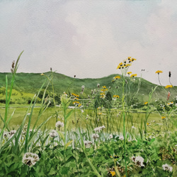 絵画 水彩画 風景画 画題「朝靄」 絵画 yamakasumi56 通販 15516947