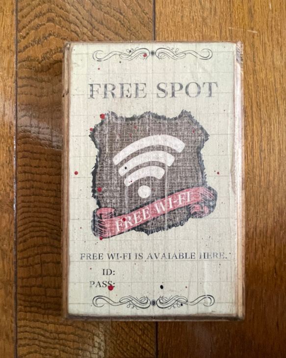 アンティーク（風）なwifi サイン（WFUK-W09） 4枚目の画像