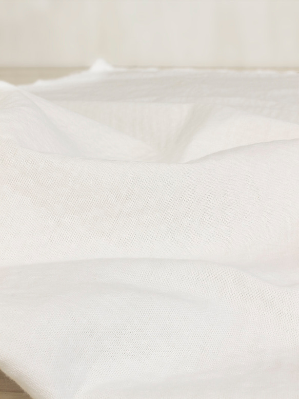 日本製100%棉厚20雙紗平紋布[本色/白] I_164 第7張的照片