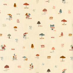 新商品！Moda モダ！『WOODLAND & WILDFLOWERS 色々な種類のキノコ柄