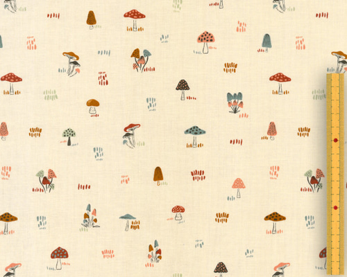 新商品！Moda モダ！『WOODLAND & WILDFLOWERS 色々な種類のキノコ柄