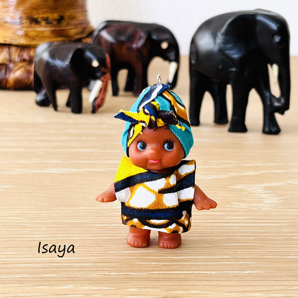 【タンザニアの子ども支援】キューピッドストラップ Isaya 1枚目の画像
