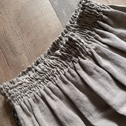 【リネン100%】スカートのようなワイドパンツ 8枚目の画像