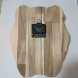 木製　パンダ　掛け時計 4枚目の画像