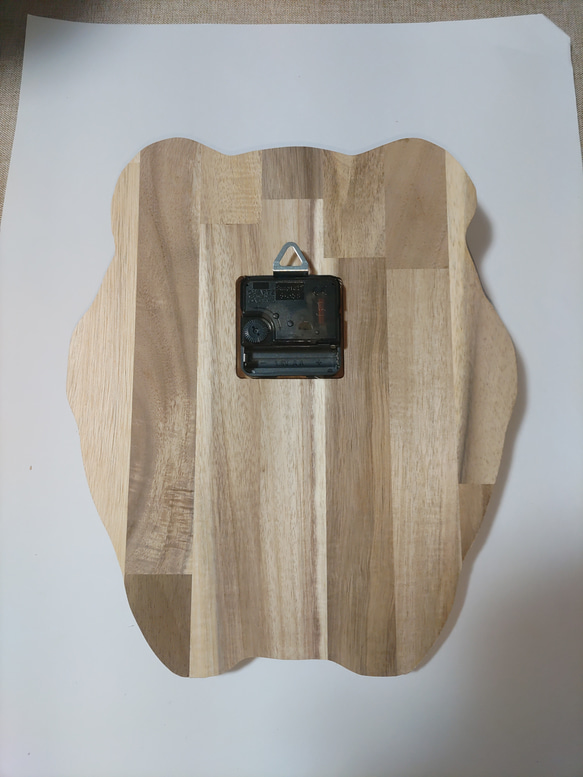 木製　パンダ　掛け時計 4枚目の画像