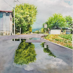 絵画 水彩画 風景画 画題「桜の花」 絵画 yamakasumi56 通販
