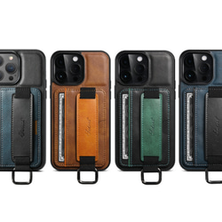 iphoneケース全機種対応　手帳型スマホケース　iPhone 15 13Pro  カード収納 12 14 SE 10色 2枚目の画像