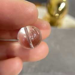 天然無処理　ウォーターインクォーツ　丸玉（水入り水晶）　12.6mm 8枚目の画像