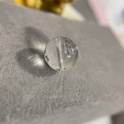天然無処理　ウォーターインクォーツ　丸玉（水入り水晶）　12.6mm 6枚目の画像