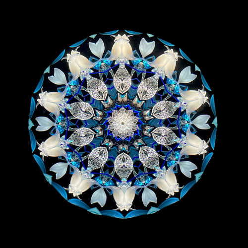 作家作品　万華鏡 水色 作家作品 万華鏡 水色 Blue crystal〈万華鏡〉 | atelier mimosa