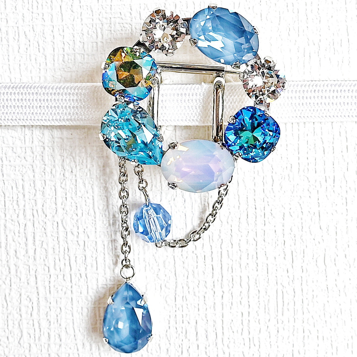 セール(SALE)開催中！ファッション通販 扇形ブローチ/帯留　2WAY silver アクセサリー