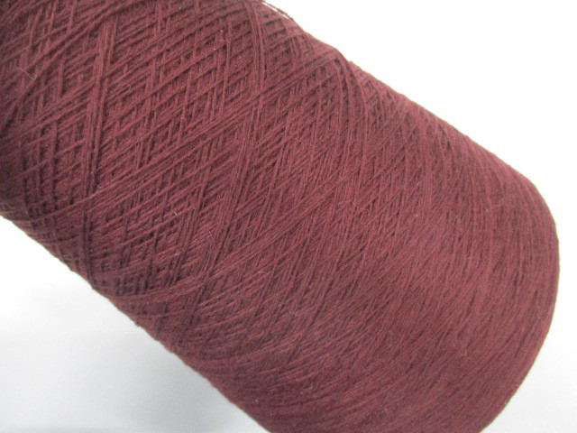 2/23番手カシミヤ100%　えんじ400g　ｔ1