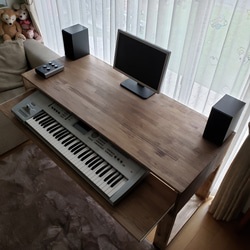 オーダーメイド】DTMデスク S140-70 (350) シンセ高さ170 デスク高さ