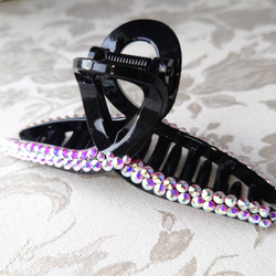 02新品スワロフスキー使用 髪飾り オーロラ クリスタルAB Swarovski r-swarovskiabc.jpg