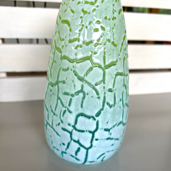 クラック　花瓶　黄緑から水色 3枚目の画像