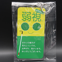 弱視キーホルダー 視覚障害 ロービジョン 3枚目の画像