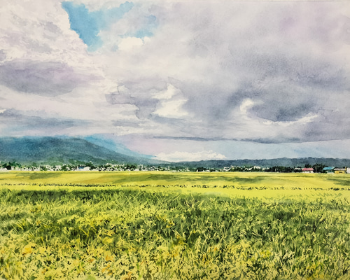 「 南画 風 の 風景画 」大雲 画 南画 風 の 風景画 」大雲 画 絵画