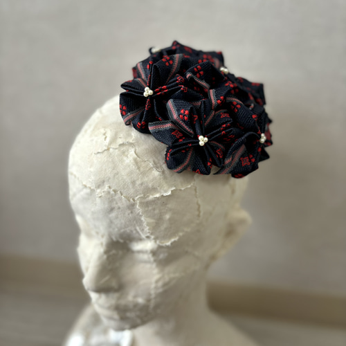 畳縁ヘッドドレス トーク帽 ヘアアクセサリー ハット カクテル 畳縁ヘッドドレス トーク帽 ヘアアクセサリー ハット カクテル