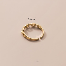 シルバー925   チェーン　リング　指輪　silver925 フリーサイズ　大きさ調整可能 4枚目の画像