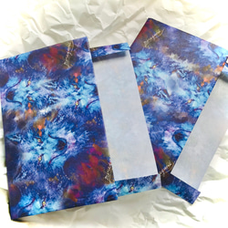 Watercolor Wolf -Winter magic --Waxpaper Bookjacket 1枚目の画像
