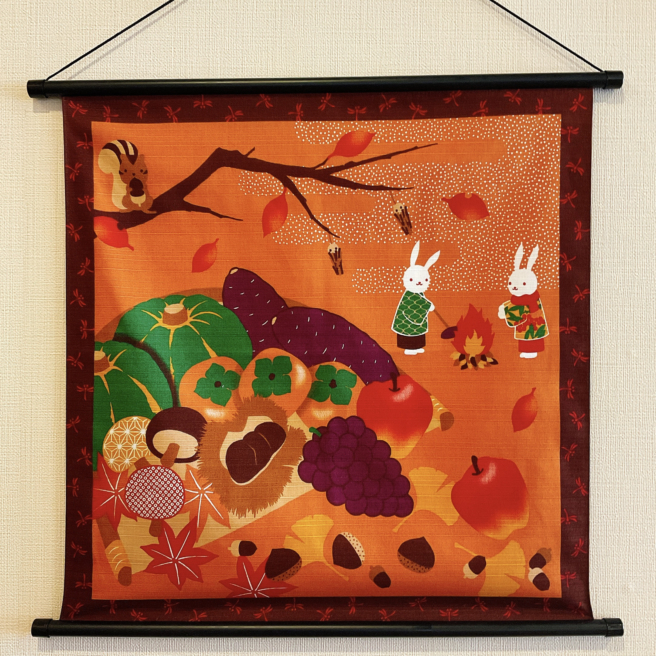 象皮でできた象のタペストリー(額縁付き) 象皮でできた象のタペストリー(額縁付き)