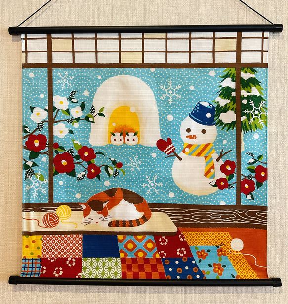 美しい！型絵染『風景画タペストリー』