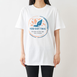 「You Got This」君ならできる！ Tシャツ ホワイト 4枚目の画像