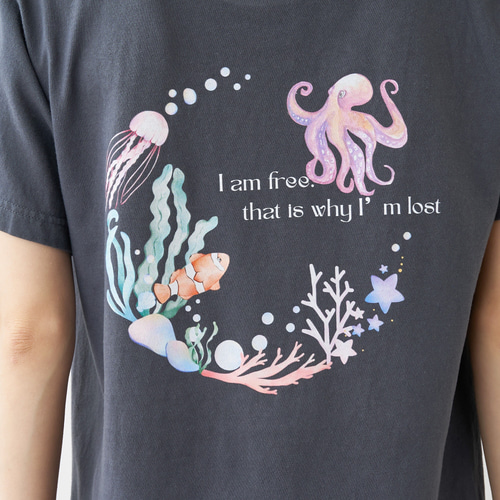 海の世界 Tシャツ ホワイト Tシャツ jewelárka ジュエラルカ 通販