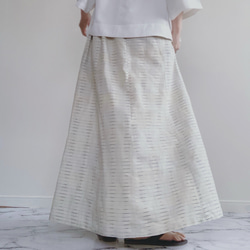 　ハンドメイド　着物リメイク　スカート　紬 2枚目の画像