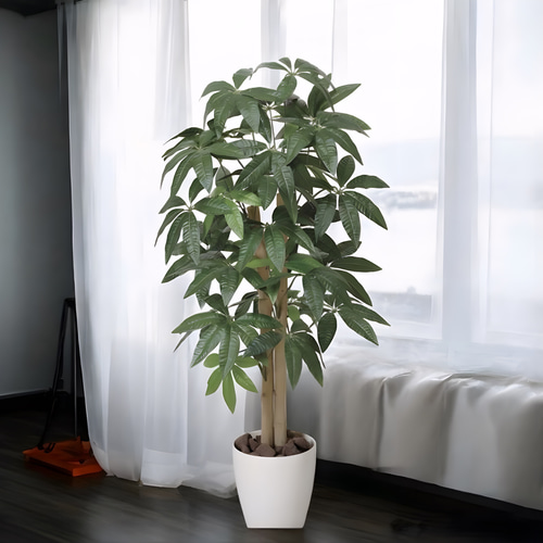 光触媒 人工観葉植物 ウォールグリーン フェイクグリーン パキラ1.0gsj