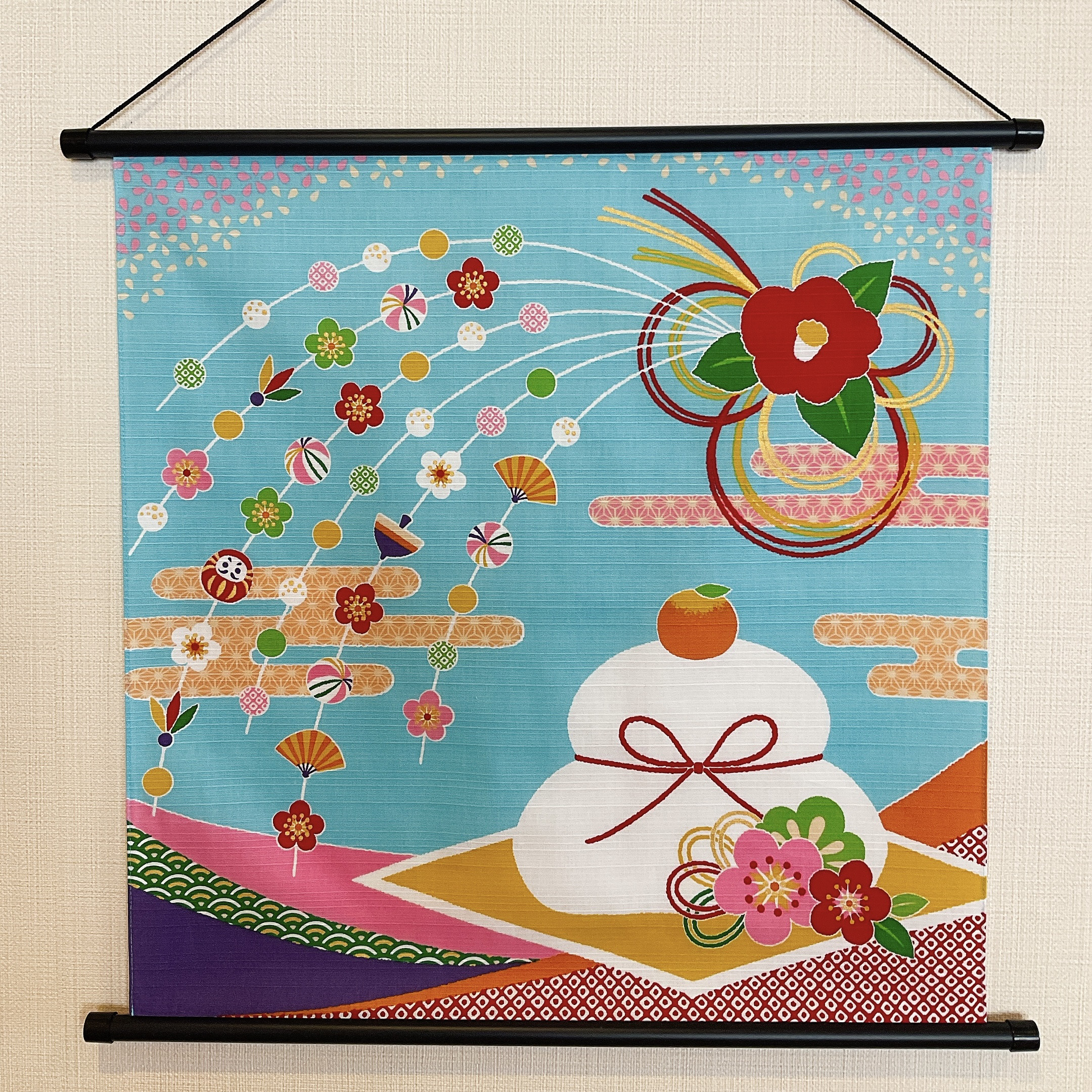 【ラブリー様】お正月飾りの押絵タペストリー⑤ 壁掛け