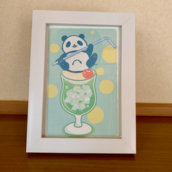 パンダとクリームソーダのポストカード 4枚目の画像
