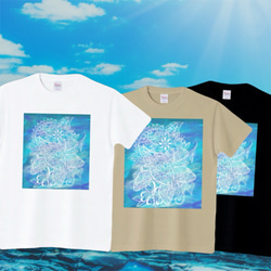 【送料無料】海とホヌの半袖Tシャツ　オーバーサイズ　S～XXLサイズ　BIG 6枚目の画像