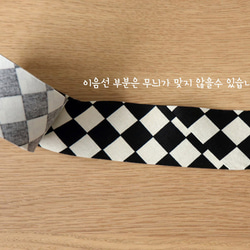 韓国製 チェッカーボード&木綿 バイアステープ 生地 コットン100％ バイアス Bias 4cm x 8.1m 8枚目の画像