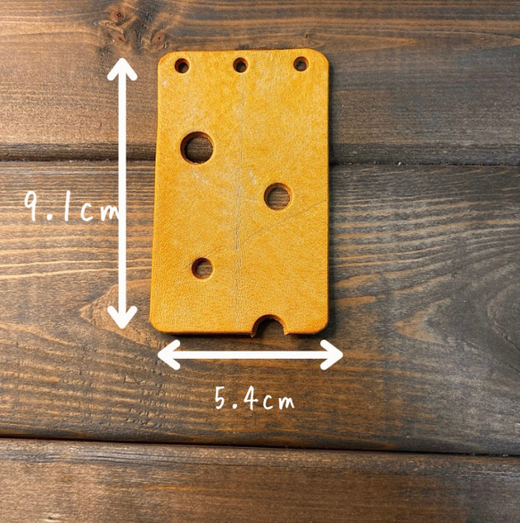 【3穴】【メモパッド】チーズみたいな　ディバイダー　仕切り　システム手帳　レザーバインダーリフィル 3枚目の画像