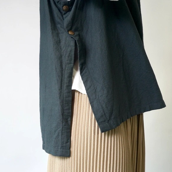 【福袋】V領背心+氣球褲套裝/黑色/三河紡織 第4張的照片